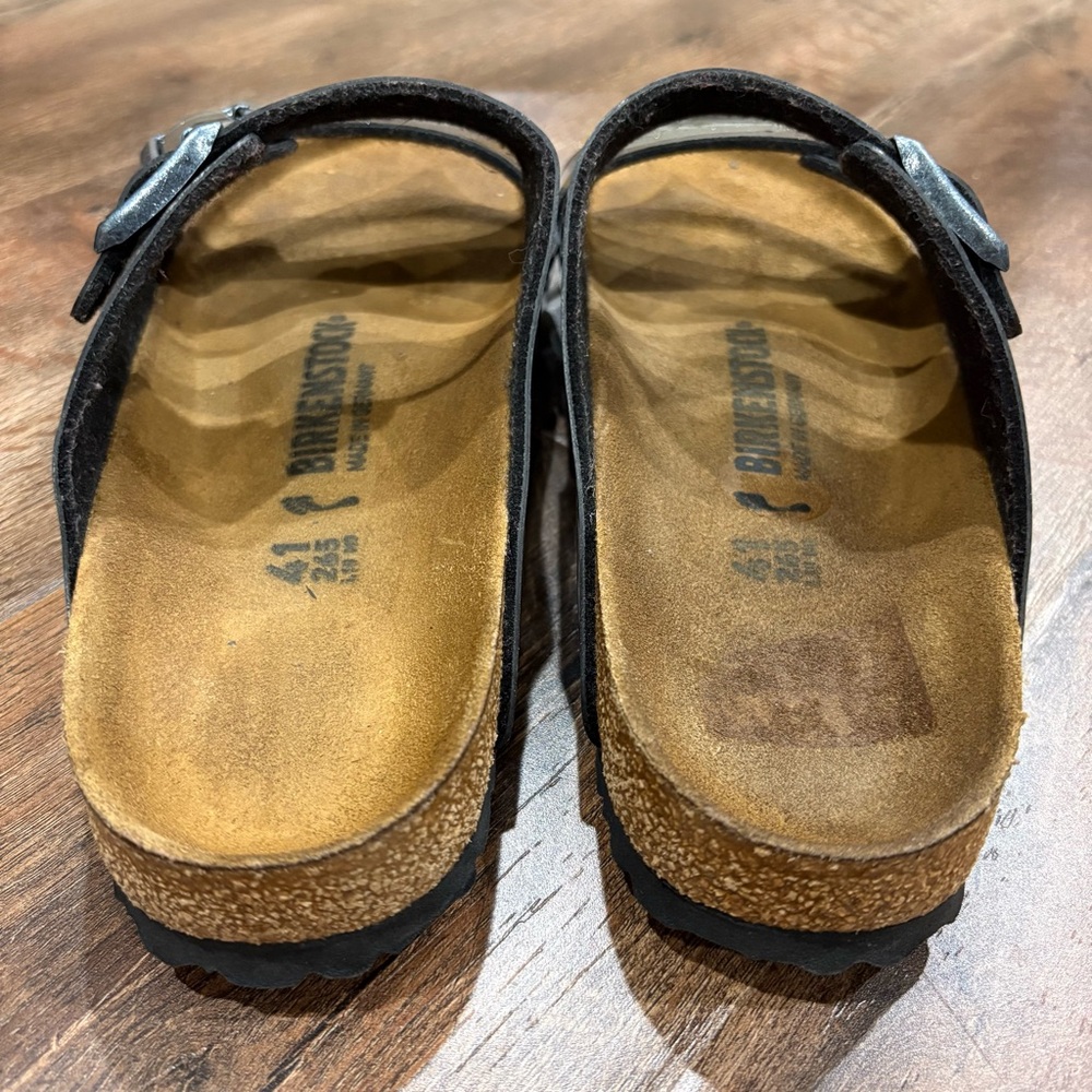Birkenstock Arizona Magic Galaxy Black Glitter Slide Sandals EU 41 - Picture 2 of 9